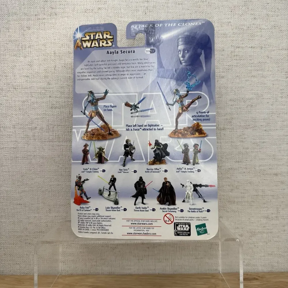 Aayla Secura Star Wars Attack Of The Clones 2003 Hasbro Action Figure NIB